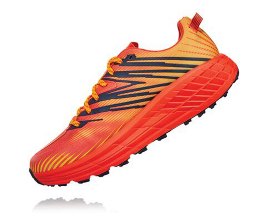 Tenis Trail Hoka One One Masculino Vermelhas - Speedgoat 4 Gore-Tex - 917-GBCSLI